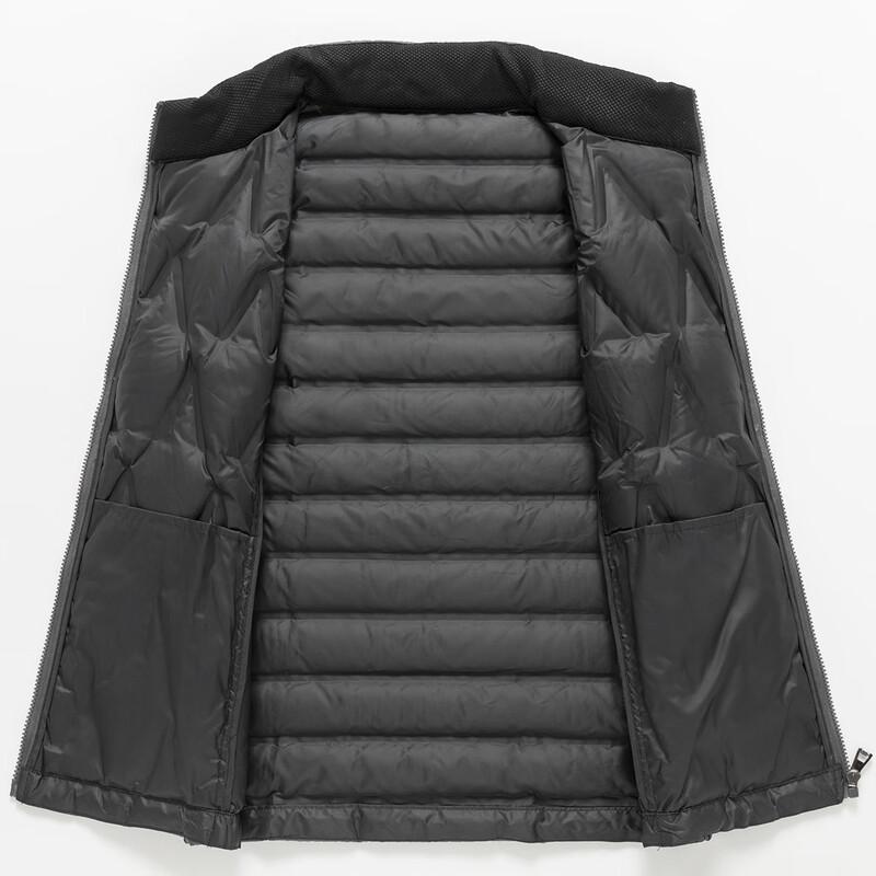 Yalu Herren Daunenweste mit Diamant-Farbblock