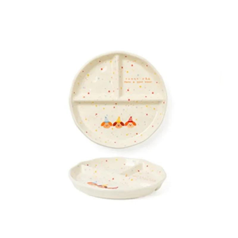 Creative Cute Cartoon Ceramic Plates Household Breakfast Fruits Yogurt Salad Bowls Delicious Dishes Deep Plate Unique Tableware