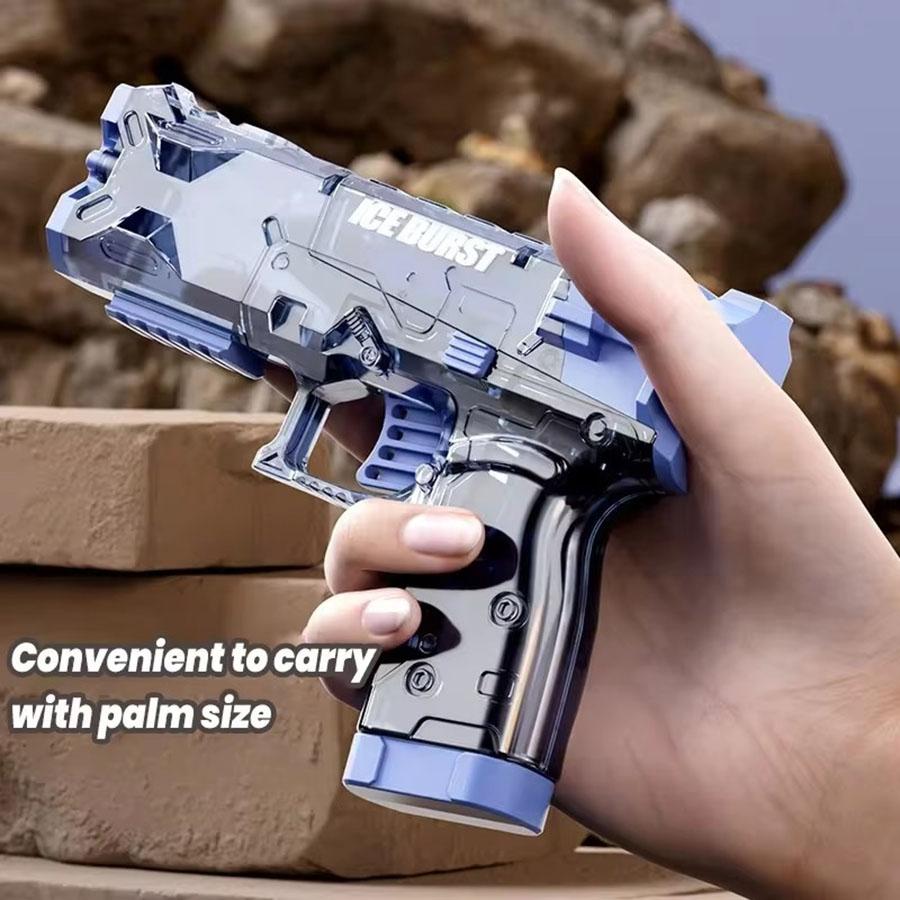 Portable Children Water Gun Manual Ice Burst Automatic Reloading Waterguns Summer Outdoor Pool Garden Fight Games Toys for Kids