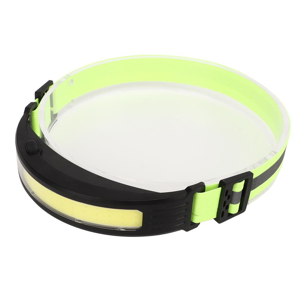 Faro frontale a induzione COB Faro frontale Proiettore 1200mah Rosso Bianco per Corsa All'aperto Ciclismo Ricaricabile USB
