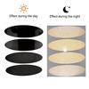 Motorcycle Helmet Invisible Black Reflective Stickers Round and Oval Wheel Arch Scratch Stickers  Night-time Safety Warning