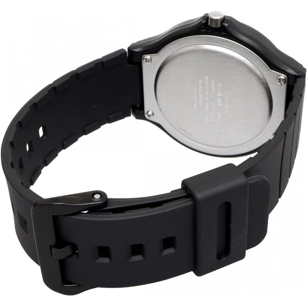 CaSio Men S Analog Quartz Watch Black Orange Mw 240 4bv