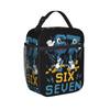 67 Seis Siete 6-7 Bolsas de Almuerzo Aisladas Bolsa Refrigeradora Reutilizable, Contenedor de Comida Roba Cerebro Podrido Gaming Meme Bolsa Grande Lonchera Viaje
