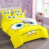 SpongeBob SquarePants 3D Printed Bedding Set Cartoon Duvet Cover Pillowcases for Girl Boy Gift