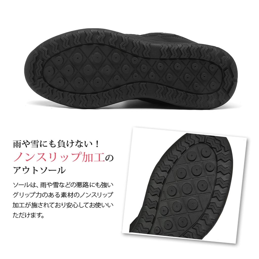 Zcoli Lightweight Snow Short Boots for Perfect for School or Size 26cm Women's Fleece-Lined Boots, Non-Slip, Comfortable, Thick-Soled, Winter,