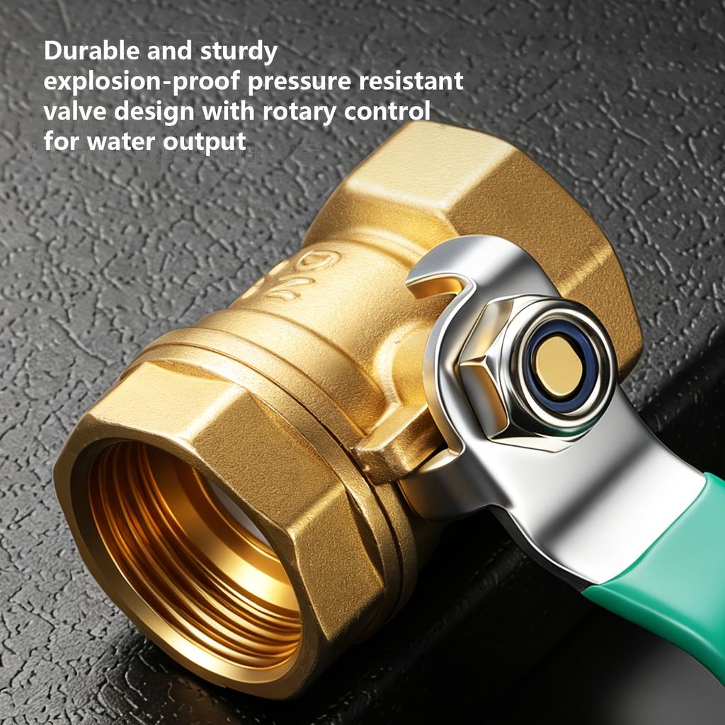 Multi Functional High-pressure Brass Water Gun Nozzle Direct Spray High-pressure Water for Car Washing and Watering