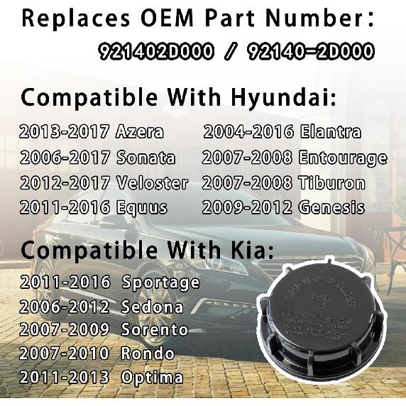 Headlight Lamp Dust Cover Cap 921402D000 Fit for Hyundai Elantra Equus Azera Sonata Santa Fe Genesis Fit for Kia Optima Sportage Sedona, More