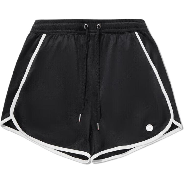 

Li Ning Color Block Mid Waist Drawstring Breathable Versatile Straight Leg Sports Shorts Women shorts AKSV662-3 S