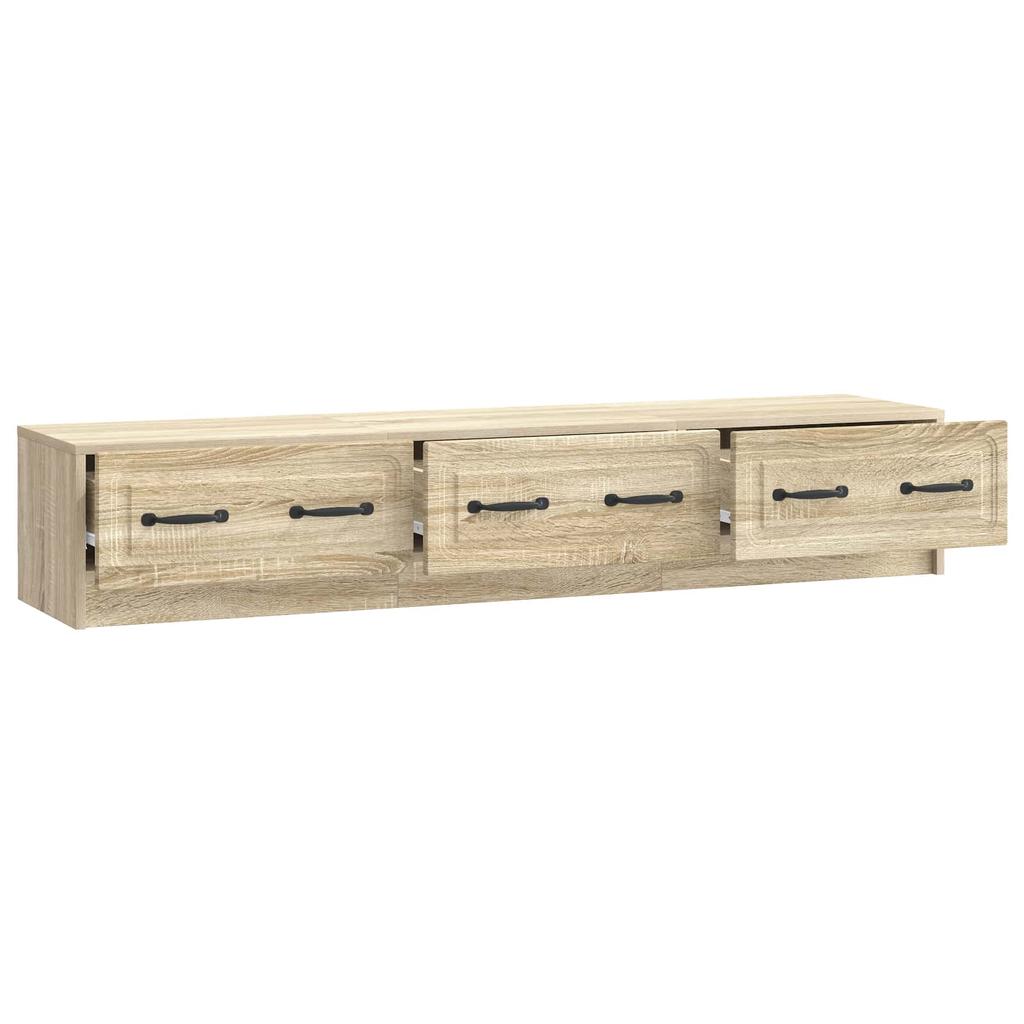 TV Cabinet in Sonoma Oak 147 x 34.5 x 27 cm Particleboard