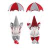 Christmas Scene Decorations Christmas Faceless Skydiving Old Man Parachute Christmas Window Hanging Decorative Gifts