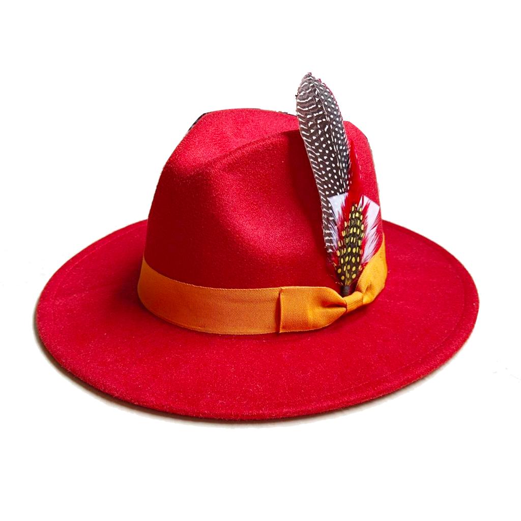 Skórzany Różowy Kapelusz Fedora z Szerokim Rondem Jazzowy Kapelusz Jesień/Zima Klasyczny Elegancki Kapelusz Panama Kapelusz Dżentelmena Sombrero