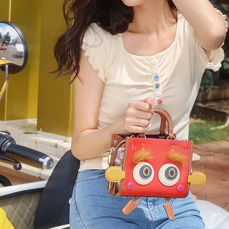 New COACH Rogue Cow Leather Handbag Shoulder Bag Crossbody Bag Small Size Women's True Red CC397-B4UPQ