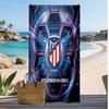 Toalla de Playa Estampada del Atlético de Madrid Secado Rápido Suave Portátil Grande Rectangular Manta de Playa para Viajes Piscina