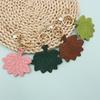 Creative Pomelo Leaf Pendant Bag Charm, Multi-color PU Leather Design
