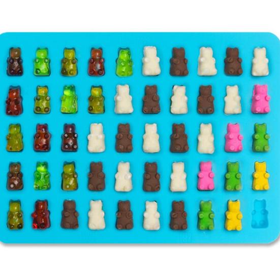 Niedliche Bärenform Kuchenbackform Neuheit Silikon Schokolade Süßigkeiten Eisform Tablett