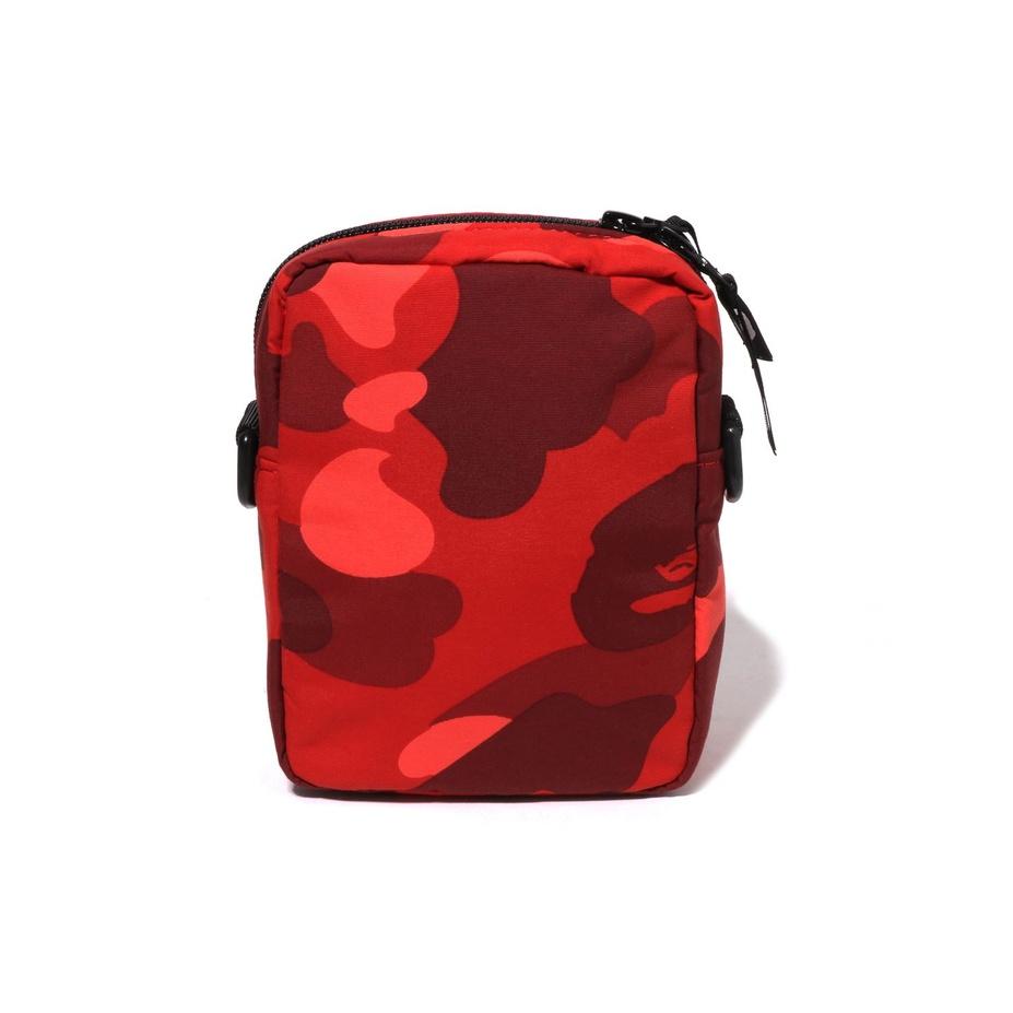 A Bathing Ape Shark Camouflage Fabric Crossbody Bag Men bags Dark-Blue Purple Red 0ZXBGM002901P