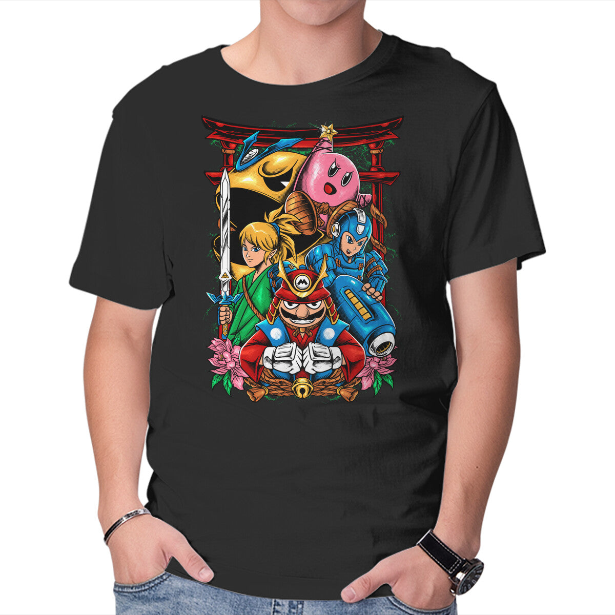 Unisex Crew Neck T-Shirt Game Heroes Graphic Short Sleeve Casual Tee XS