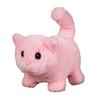 Kids Electric Plush Cat Toy Walking Head Shaking Tail Wagging Interactive Kitten Plushie Toy Toddlers Boys Girls Educational Simulation Animal Toy
