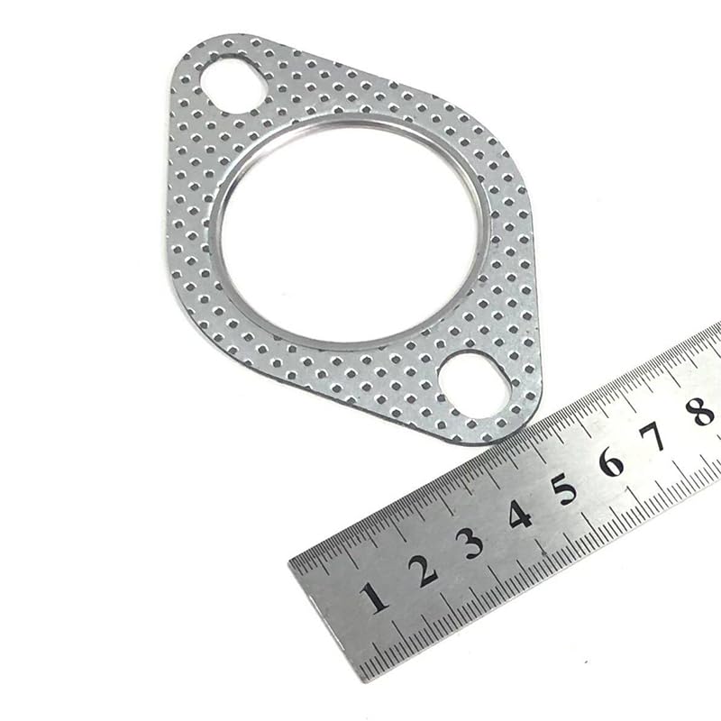 Audiophile Muffler Gasket 2 Pieces Exhaust Gasket Flange Gasket Metal