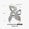 Stainless Steel Gold Color Hollow Heart Open Ring for Women Exaggerated Metal Geometric Wrapped Adjustable Rings Jewelry Gifts