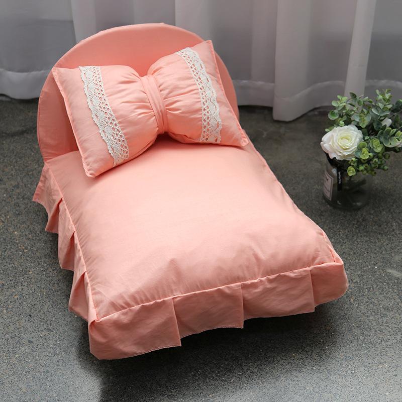 Princess Style Removable and Washable Dog Bed Pet Bed Cat Bed Dog Bed Cat Nest Dog Mat Cat Cushion and Pillow