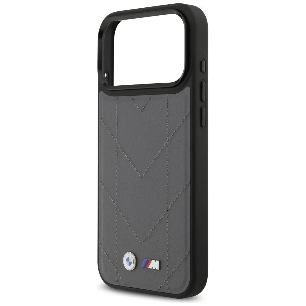 BMW M Quilted Logo MagSafe Case for iPhone 17 Pro Max Anthracite