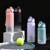 Water bottle new high value plastic cup kettle gradual change matte student water cup girls school special portable cup