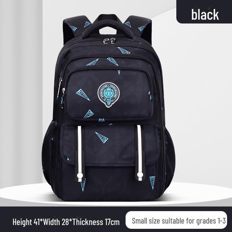 Elementary School Backpack with Side Cooler, Simple and Casual for Grades 1-3 and 6.