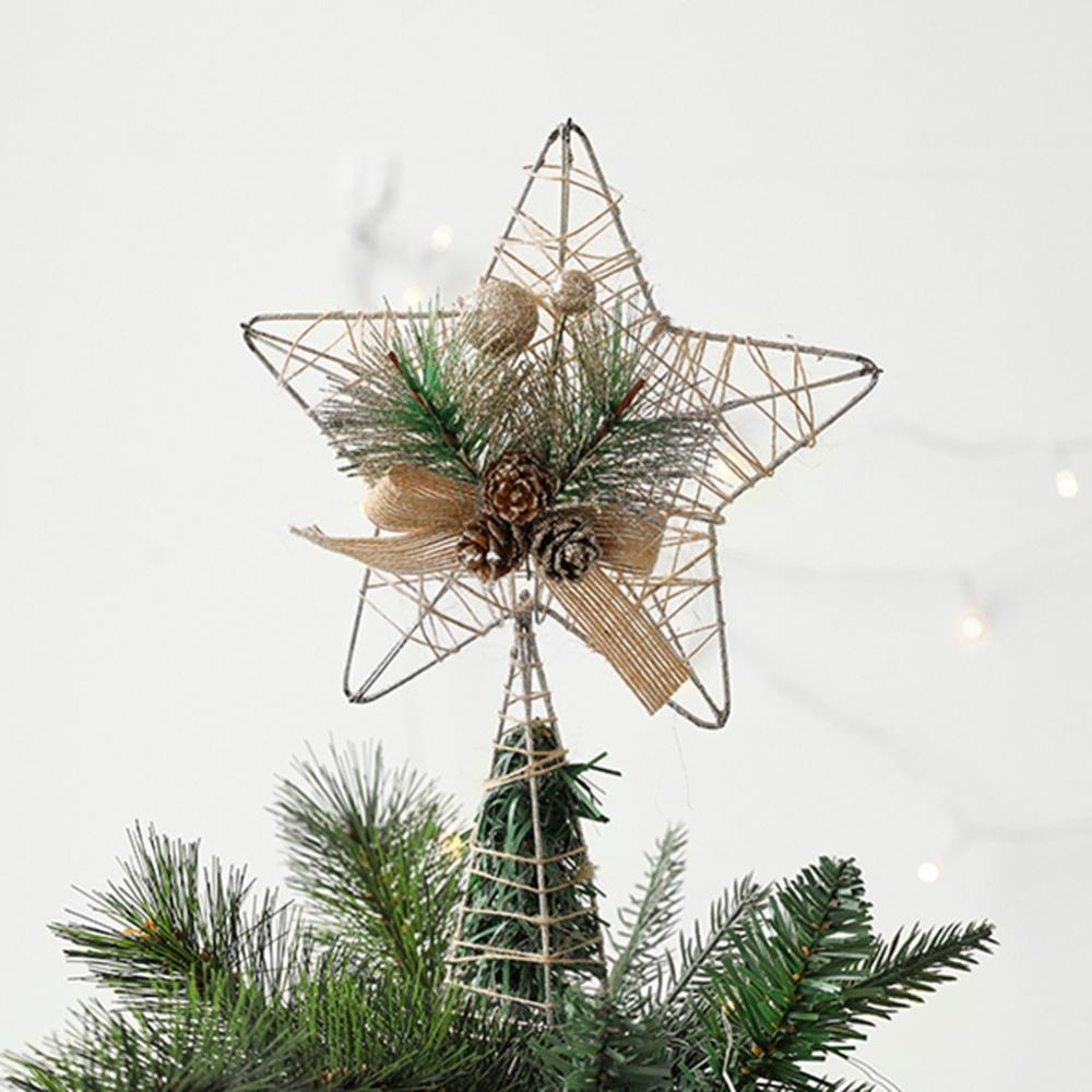 

Christmas Tree Topper Star Iron Star Xmas Tree Decorations For Home Merry Christmas Decoration Navidad New Year Decoration