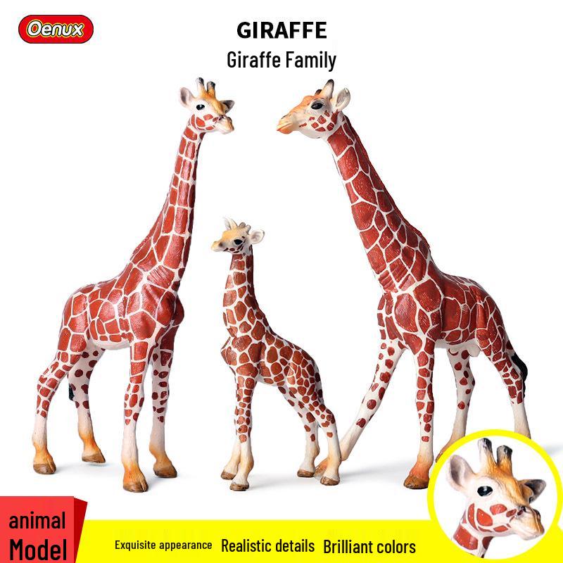 Large Giraffe Wild Animal Model Toy for Kids' Science and Cognitive Learning