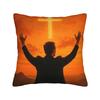 Fundas de Almohada Angélicas y de Jesús de Charlie Kirk Funda de Almohada Cuadrada Linda y Divertida para Silla de Sala de Estar