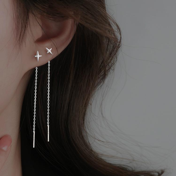 Bling Crystal Musical Notes Pendant Earrings for Women Fashion Party Anniversary Jewelry Accessories Earings