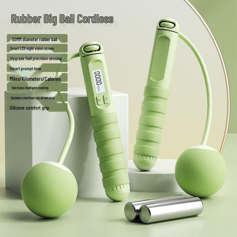 TLXT Weighted Cordless Jump Rope with Electronic Counter