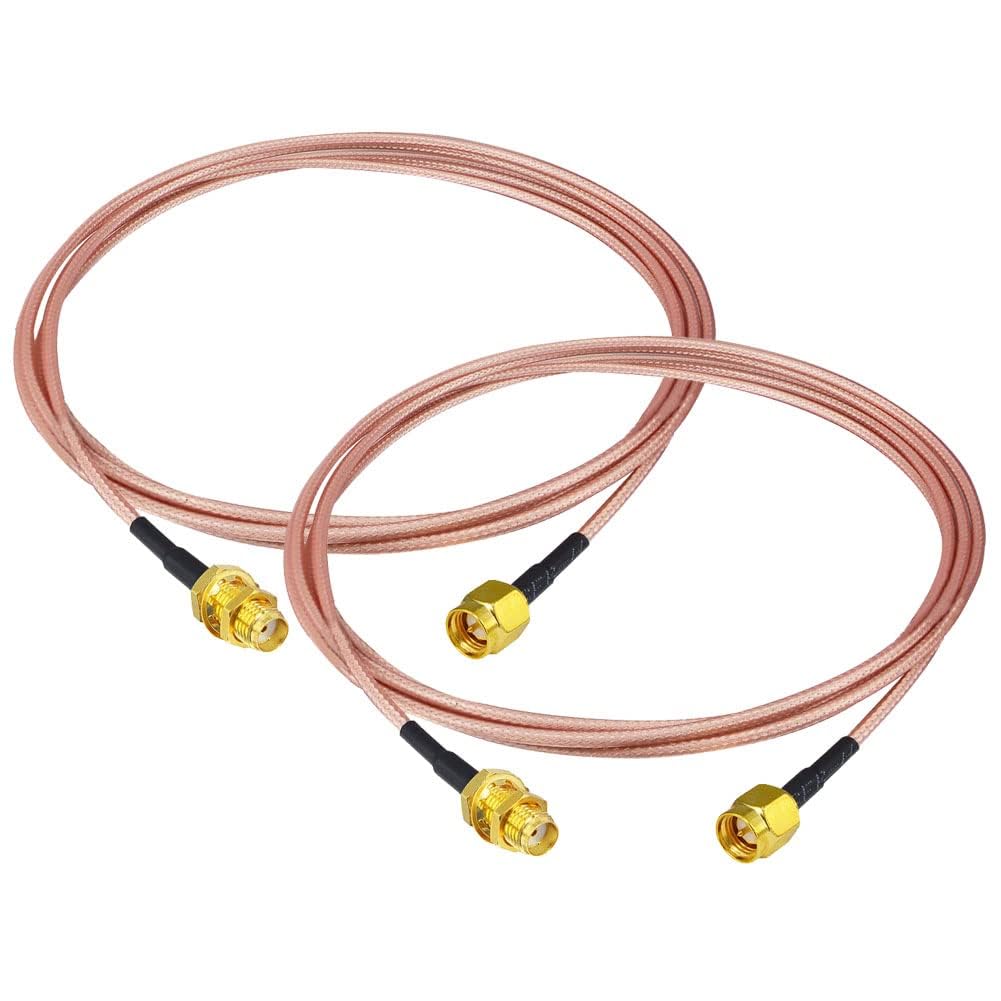 BOOBRIE 1 Meter SMA Female to Male Coaxial Cable, RG316, SMA Female to SMA