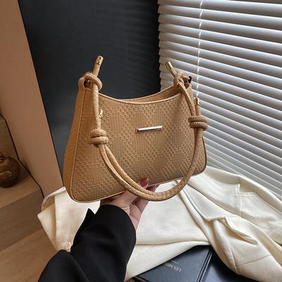 This Year's Fashionable Small Bag Women's Bag 2025 Winter New Casual Crescent Bag Fashionable Personality Single Shoulder Armpit Bag