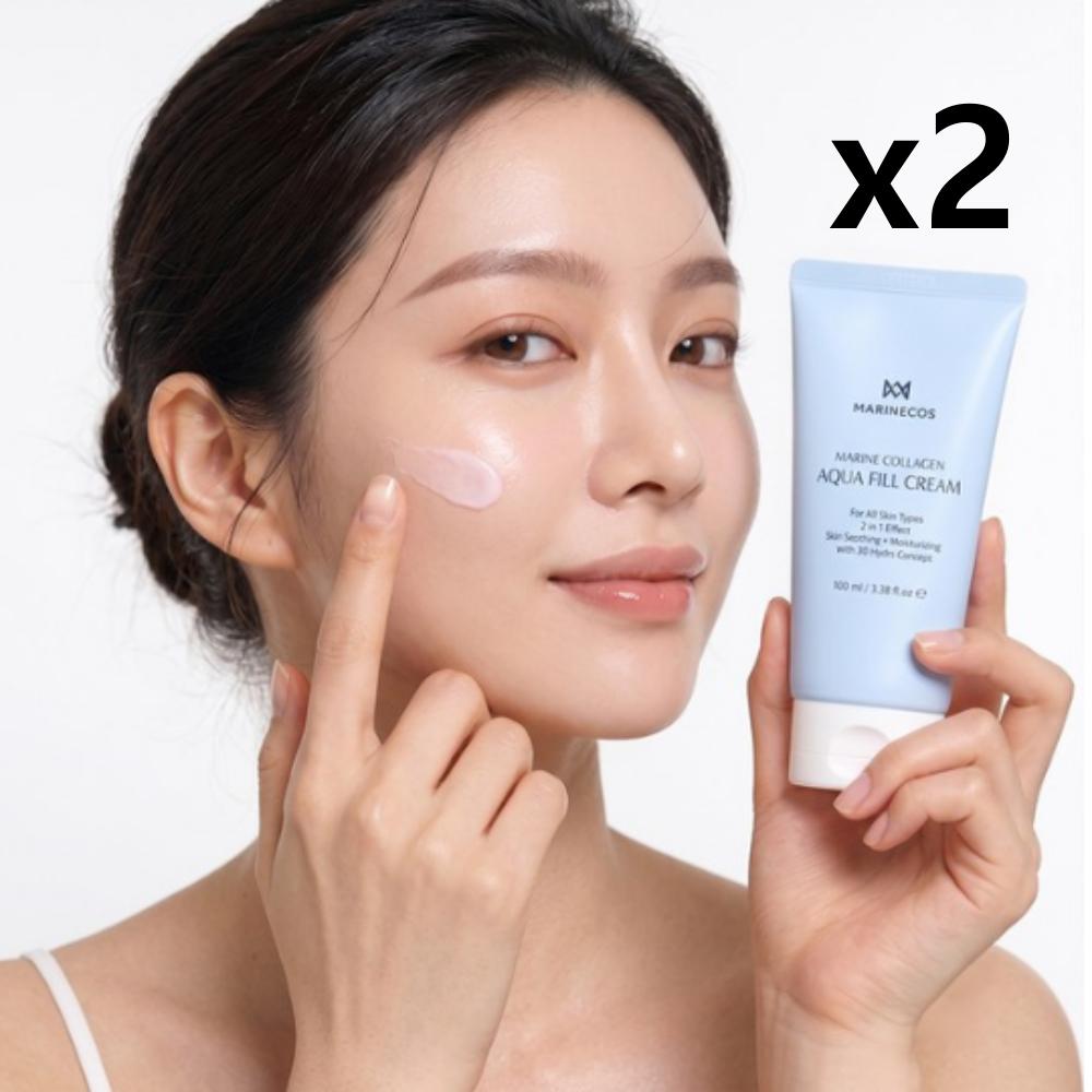 La Crème Hydratante Aqua Peel au Collagène Marin Pur V-Lab 2 x 100ml