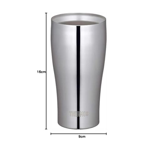 Thermos Vacuum Insulated Tumbler, 400ml, Stainless Steel Mirror, JCY-400 SM