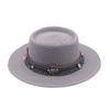 Summer Straw Jazz Hat Outdoor Seaside Beach Sunscreen Sunshade Sun Cap Flat Brim Classic Travel Panama