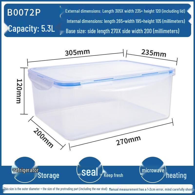 HANDUNYOU Microwave-Safe PP Food Storage Container