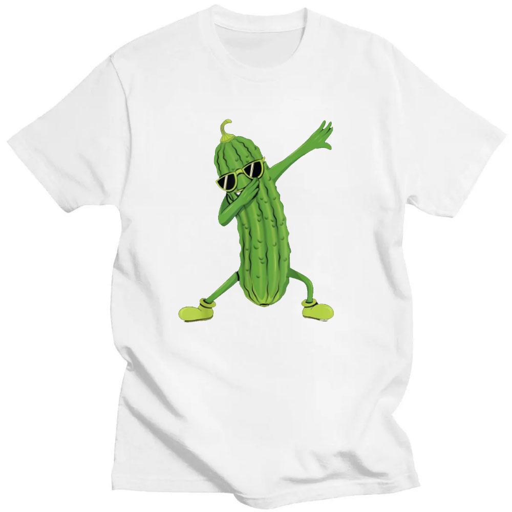 Pickle Dabbing Concombre Dansant Amoureux T-shirt Drôle Cadeaux T-shirt Respirant Camisetas Nostalgie Rétro Mode de Rue