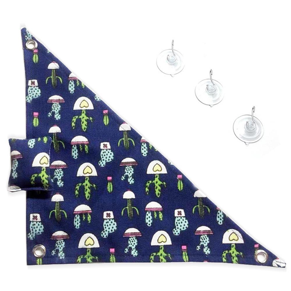 

Рисунок кактуса Спальный мешок для хомяка Подвесной гамак для маленького питомца Гамак для хомяка и ящерицы Клетка для питомца синий