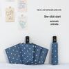 Paraguas Plegable Coreano Automático - Anti-UV, Pegamento Negro, Doble Propósito para Sol y Lluvia