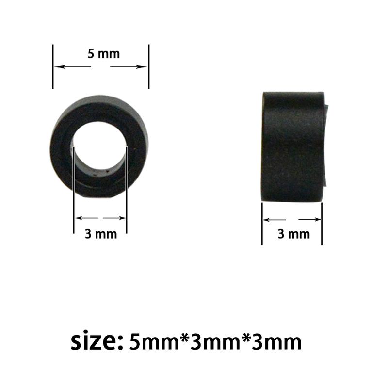 500 Pcs Hair Extensions Rings 5.0X3.0X3.0mm Micro Silicone Lined Link Hair Beads for Hair Extensions
