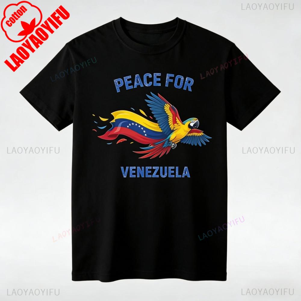 Peace For Venezuela Shirt We Stand With Venezuela Tshirt Venezuelan Flag Solidarity Tee Unisex Unisex Unisex Streetwear Cotton Tops S