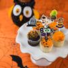Cake Halloween Party Flag Decor With Paper Witches Castle For Event Venue Setup