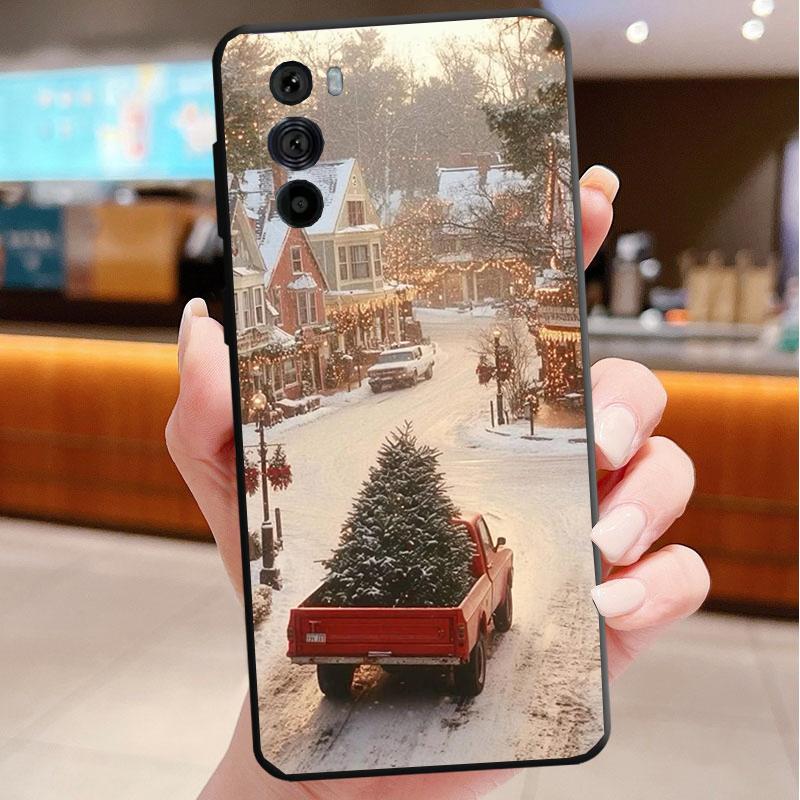 Phone Case For Motorola Edge 50 40 Pro 60 50 40 30 Ultra Neo Fusion Moto G Play G Stylus G Power G Winter Christmas