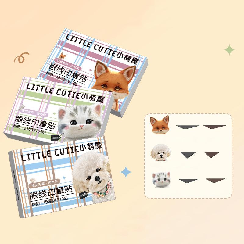 168/210 szt. Naklejka z pieczątką do eyelinera Wodoodporna Odporna na pot Dopasowująca się Opuchnięte oko Pęcherz Regulująca Plaster do eyelinera