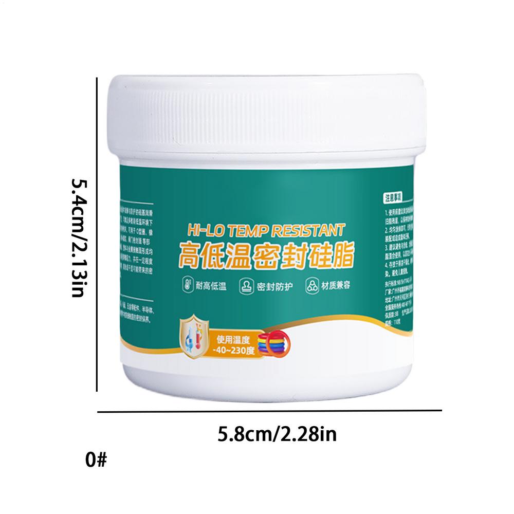 110g Rubber Sealing Silicone Grease Cylinder Sealing Lube Grease Calipers Piston Sealing Silicone Lubrication For Brake Bearing