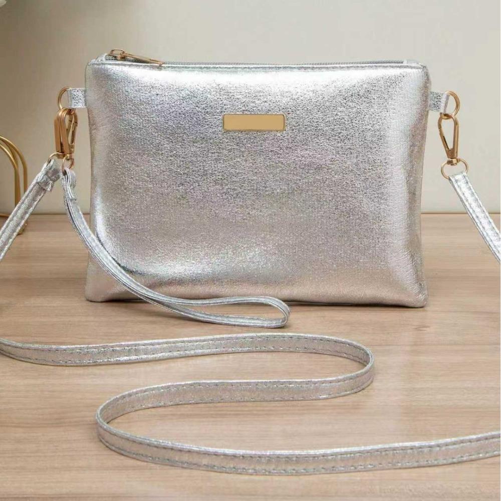 

Women Classic Versatile Small Square Bag, Fashion Shoulder Crossbody Bag Ladies Handbag Clutch Purse серебряный
