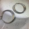 Trendy 2025 Exaggerated Metal Hoop Earrings for Women – Simple, Versatile & Stylish